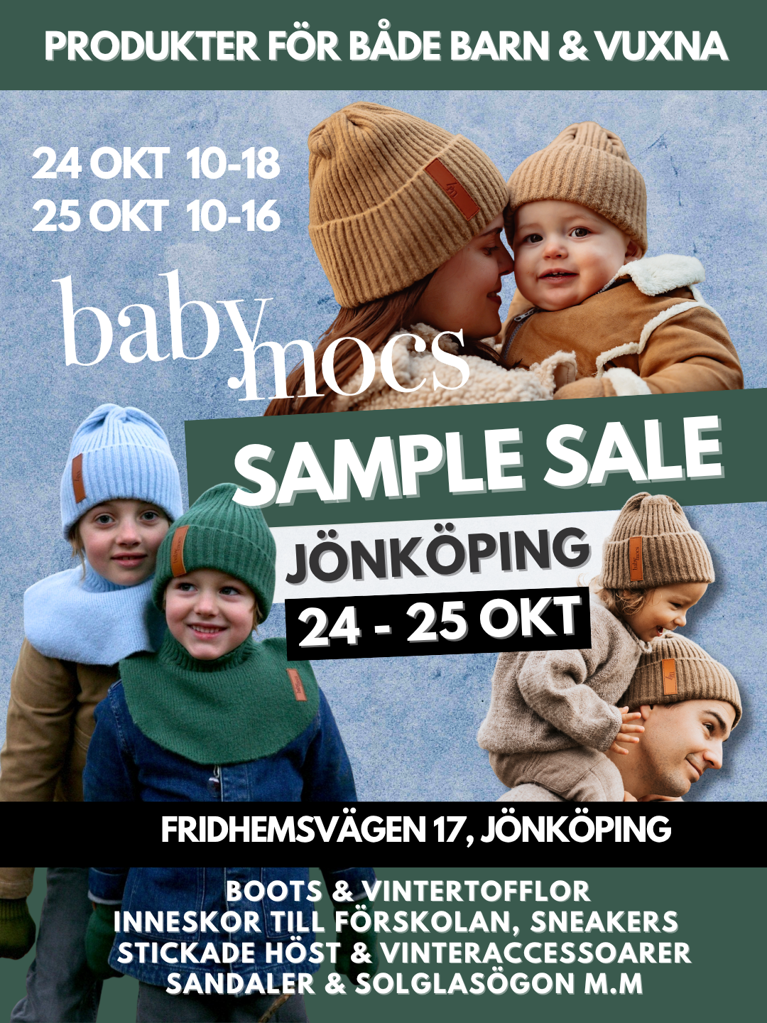 BABYMOCS SAMPLE SALE JÖNKÖPING 24-25 OKT