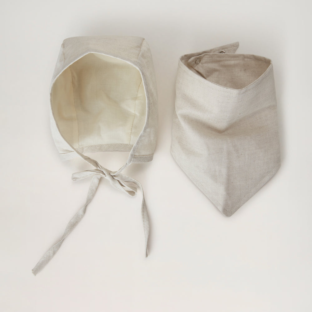 Linen Drool Bib - New!